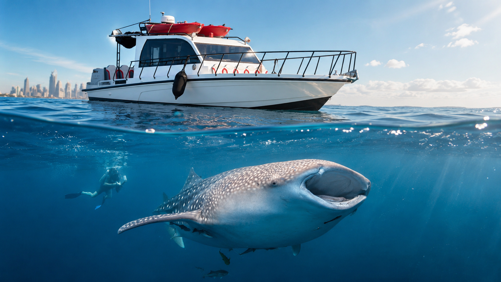 Whale Shark Adventure — 42ft Air-Conditioned Boat